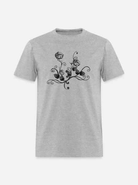 rose picture - Men's T-Shirt - heather gray