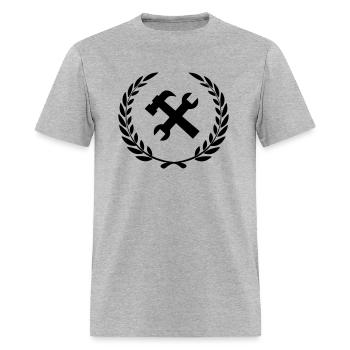 Laurel wreath construction worker - Men's T-Shirt - heather gray - Front - Jose (178cm)