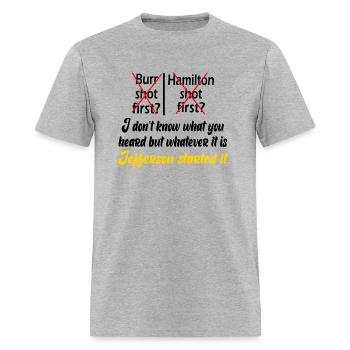 Jefferson started it - Men's T-Shirt - heather gray - Front - Jose (178cm)