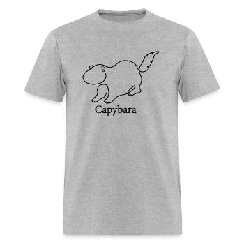 Capybara - Men's T-Shirt - heather gray - Front - Jose (178cm)