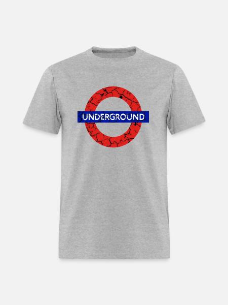 London Metro Uk Underground Distressed - Men's T-Shirt - heather gray