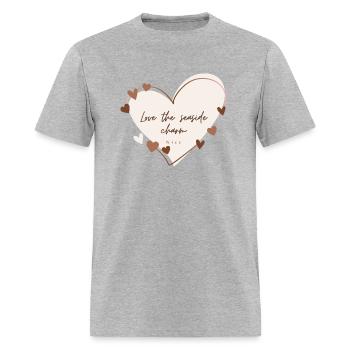Love the seaside charm - Men's T-Shirt - heather gray - Front - Jose (178cm)