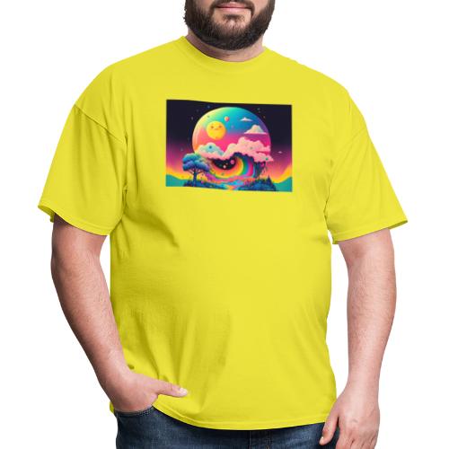 Island of Dreamlike Wonder's Rainbow Half Pipe - Men's T-Shirt