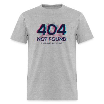 404 Not Found Error - Men's T-Shirt - heather gray - Front - Jose (178cm)