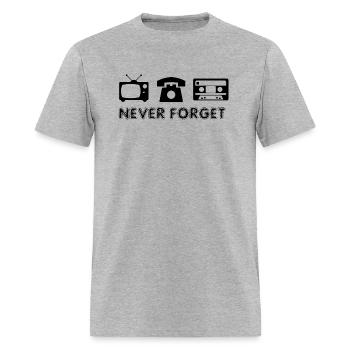 Never Forget - Men's T-Shirt - heather gray - Front - Jose (178cm)