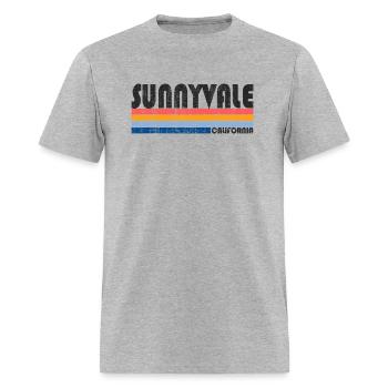 Montrez la fierté de votre ville natale de Sunnyvale Ca avec ce re - T-shirt Homme - gris chiné - Devant - Jose (178cm)