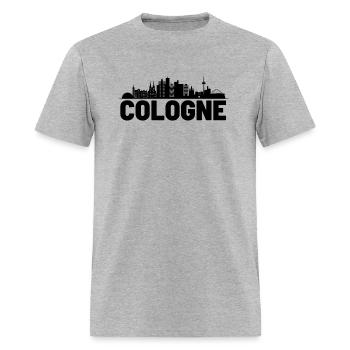 Cologne city silhouette - Men's T-Shirt - heather gray - Front - Jose (178cm)