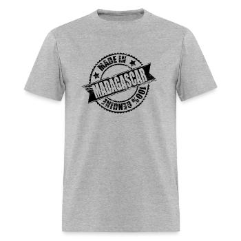 Made in Madagascar 100% Genuine - Men's T-Shirt - heather gray - Front - Jose (178cm)