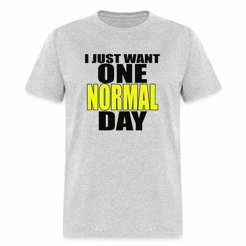 I just want one NORMAL day! - Men's T-Shirt