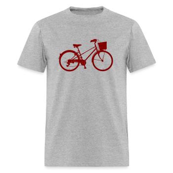 bicycle - Men's T-Shirt - heather gray - Front - Jose (178cm)