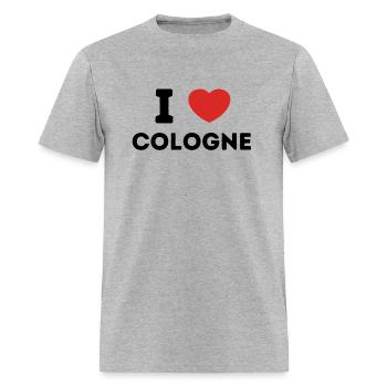 I Love Cologne Germany - Men's T-Shirt - heather gray - Front - Jose (178cm)