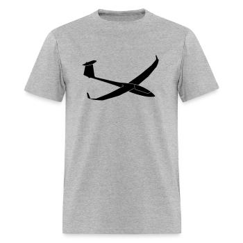 gliding glider plane pilot soaring thermals - Men's T-Shirt - heather gray - Front - Jose (178cm)