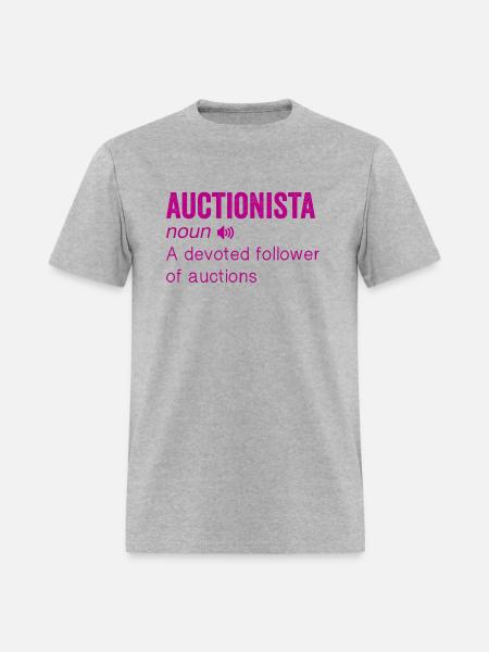 Auctionista definition - Men's T-Shirt - heather gray