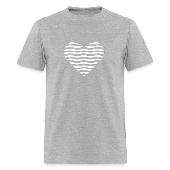 heart symbol - Men's T-Shirt - heather gray - Front - Jose (178cm)
