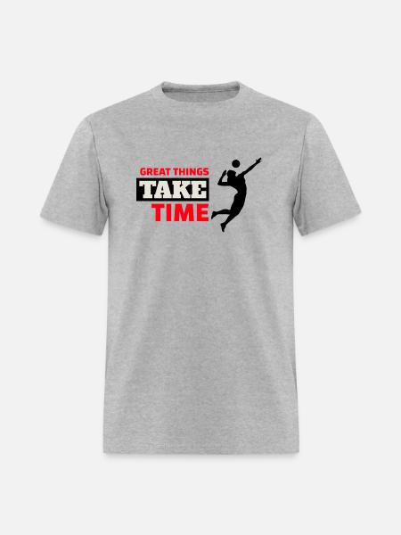 volleyball player 1 1 - Men's T-Shirt - heather gray
