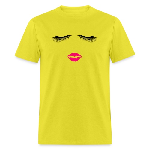 Lipstick and Eyelashes - Men's T-Shirt