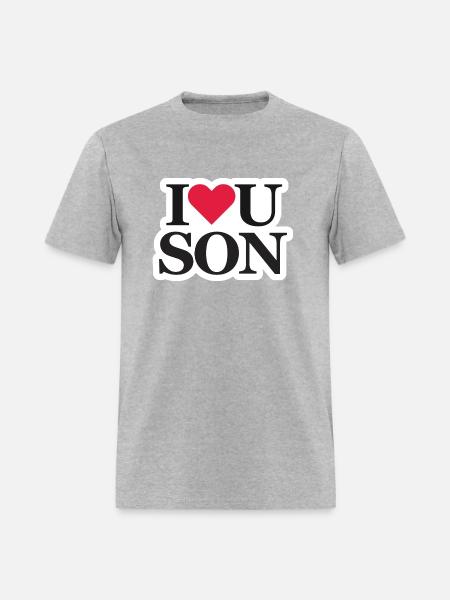 I Love You Son Family - Men's T-Shirt - heather gray