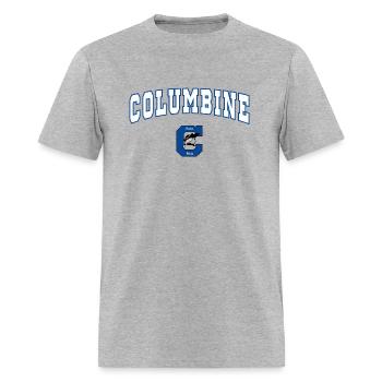 Columbine Senior High School Rebels C2 - Men's T-Shirt - heather gray - Front - Jose (178cm)