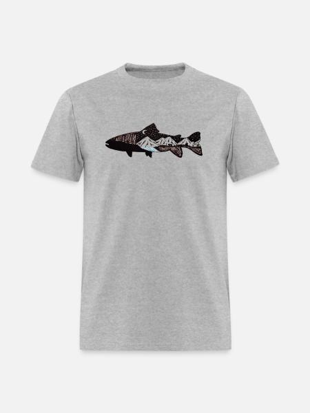 Mountain Trout - Men's T-Shirt - heather gray