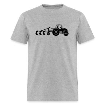 Farm tractor plow - Men's T-Shirt - heather gray - Front - Jose (178cm)