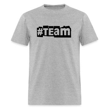 #team team sports - Men's T-Shirt - heather gray - Front - Jose (178cm)