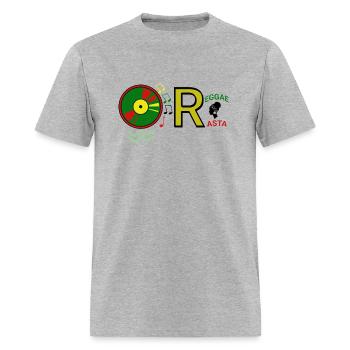 AMBIANCE REGGAE AFRICAINE - T-shirt Homme - gris chiné - Devant - Jose (178cm)