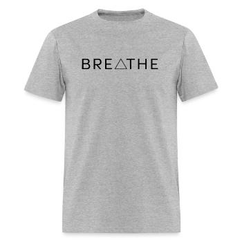 Breathe, Meditation - Men's T-Shirt - heather gray - Front - Jose (178cm)
