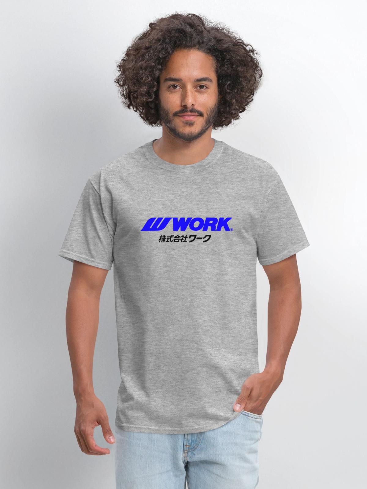 Work Wheels - JDM - Men's T-Shirt - heather gray - Front - Jose (178cm)