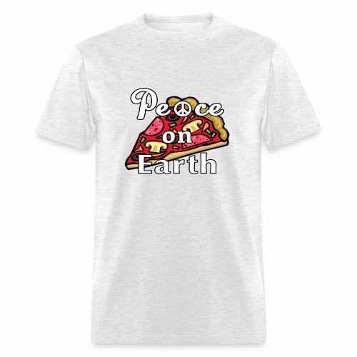 Peace on Earth, Mozzarella Pepperoni Pizzeria Pie. - Men's T-Shirt