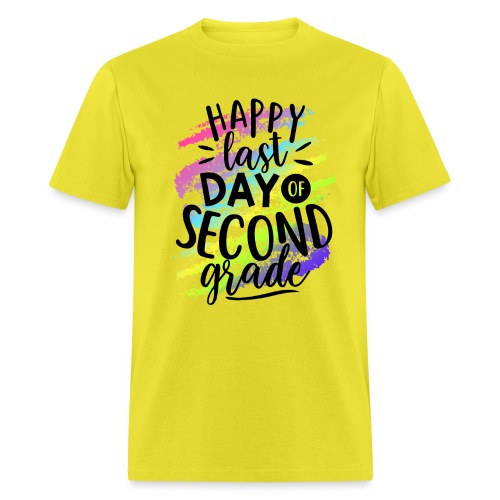 Happy Last Day of Second Grade Teacher T-Shirts - Men's T-Shirt