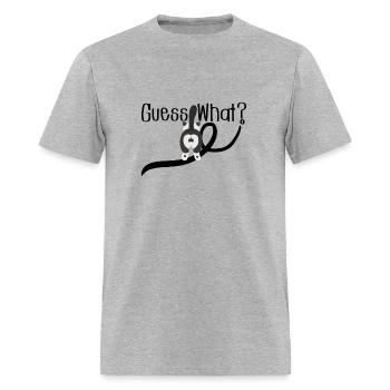 Guess What Cat Butt - Men's T-Shirt - heather gray - Front - Jose (178cm)