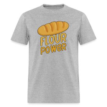 Flour Power - Men's T-Shirt - heather gray - Front - Jose (178cm)