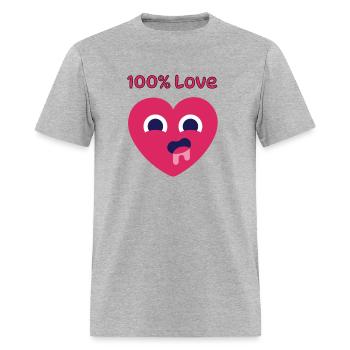 Craving Love Designe - Men's T-Shirt - heather gray - Front - Jose (178cm)