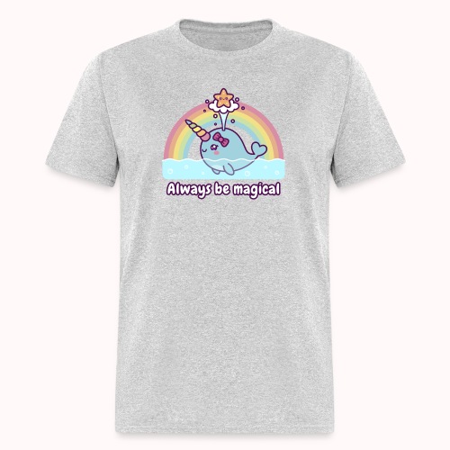 Always Be Magical - Spouting Narwhal With Rainbow - Men's T-Shirt