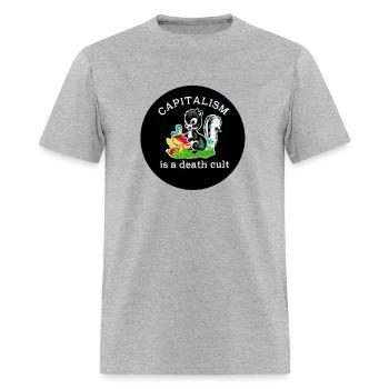 capitalism is a death cult - Men's T-Shirt - heather gray - Front - Jose (178cm)