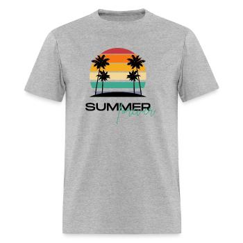 summer forever - Men's T-Shirt - heather gray - Front - Jose (178cm)