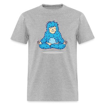 Meditation monster - Men's T-Shirt - heather gray - Front - Jose (178cm)
