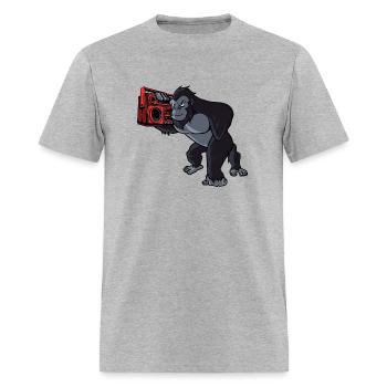 Gorilla Ghetto Blaster - Men's T-Shirt - heather gray - Front - Jose (178cm)