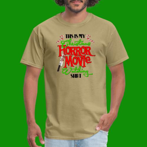 Christmas Horror Movie Watching Shirt - Men's T-Shirt
