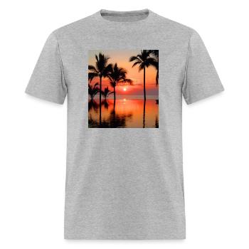 Bello amanecer 1 - T-shirt Homme - gris chiné - Devant - Jose (178cm)