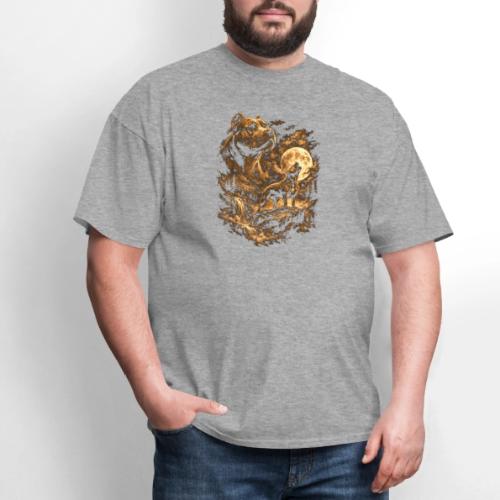 Pit Bull Howling Moon Fantasy Forest Tee - Men's T-Shirt