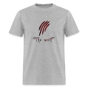 The wolf - Men's T-Shirt - heather gray - Front - Jose (178cm)