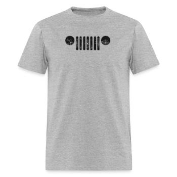 Jeep Spiderweb 7 Slot Grille - Men's T-Shirt - heather gray - Front - Jose (178cm)