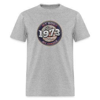 1973 Pro Roe - Men's T-Shirt - heather gray - Front - Jose (178cm)