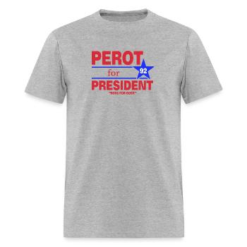 Perot For President Vintage Perot Ross For Boss - Men's T-Shirt - heather gray - Front - Jose (178cm)
