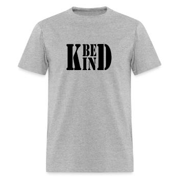 BE KIND - Men's T-Shirt - heather gray - Front - Jose (178cm)