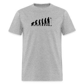 Podcast Evolution Podcaster Podcast Evolution - Men's T-Shirt - heather gray - Front - Jose (178cm)