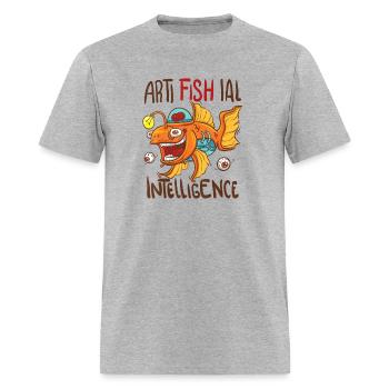 artificial intelligence - Men's T-Shirt - heather gray - Front - Jose (178cm)