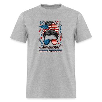 4Th Of July Choir Director American Flag Choir Dir - Men's T-Shirt - heather gray - Front - Jose (178cm)
