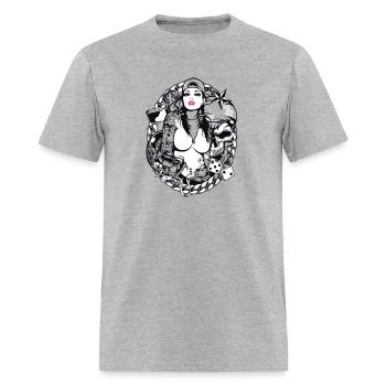 Tatouage fille - Men's T-Shirt - heather gray - Front - Jose (178cm)